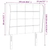 vidaXL Kopfteil mit Ohren Dunkelbraun 103x23x118/128 cm Produktbild-Vorschau 13
