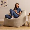 icon Riesen Sitzsack Sessel Bean Bag Natalia, Beige, Cord Produktbild-Vorschau 2