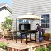 Outsunny gazebo barbecue con LED 240 x 150 x 258 cm gazebo Anteprima dell’immagine prodotto 8