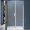 doporro Double Portes de Douche à L'italienne Opaque Voir les images du produit 1