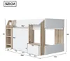Flieks Etagenbett 90x200cm mit 2 Türen und Ablagen, Produktbild-Vorschau 7