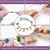 A collage of four images showing how to assemble a charm bracelet. Produktbild-Vorschau