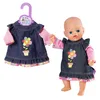 Dolly Moda Jeanskleid Puppenkleidung 28-33 cm, Puppenkleid Produktbild-Vorschau 1