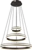 A multi-tiered ring chandelier with LED lights. Produktbild-Vorschau