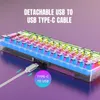HXSJ V700T mechanische Tastatur mit 61 Tasten, 6 Produktbild-Vorschau 12
