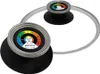 A close-up shot of a glass pot lid with a built-in thermometer handle. Produktbild-Vorschau