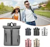 Damen Herren Rolltop Rucksack 25L, Groß Schulrucksack Produktbild-Vorschau 9