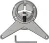 A silver-colored table leg adjustment mechanism with an included Allen wrench, shown against a white background. Náhled obrázku produktu