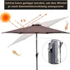 KOMFOTTEU Parasol ogrodowy Ø270 cm, parasol z regulacją Podgląd zdjęcia produktu 4