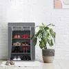 Relaxdays Schuhschrank Stoff, 5 Fächer, 15 Paar Schuhe, Produktbild-Vorschau 2