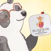 Mr. & Mrs. Panda Tischuntersetzer Leichtathletik Trainerin Produktbild-Vorschau 2