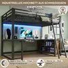 Gaming-Hochbett 120 x 200 cm mit dreiseitigem Schreibtisch, Produktbild-Vorschau 4