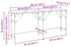 vidaXL Tavolino da salotto Artisan in rovere 180 x 30 x 75 Anteprima dell’immagine prodotto 8