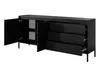 AX LIVING Trentinis 187 2T3S Schwarze große Kommode 187,1 Produktbild-Vorschau 5