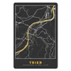 MuchoWow® Mauspad Mousepad Karte - Trier - Gold - Stadtplan Produktbild-Vorschau 1