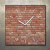 Wohnzimmer Leinwand Uhr Geräuschlos Küche 30x30 Ziegel, Produktbild-Vorschau 1