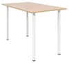 vidaXL Jídelní stůl 120×60×73 cm Dub hnědý a bílý Náhled obrázku produktu 5