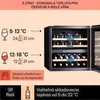 Klarstein vinotéka 2 zóny, malá, 85 l, sklenené dvere, Náhľad obrázku produktu 3