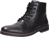 A black leather boot on a white background. Produktbild-Vorschau