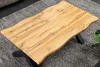 Couchtisch WILD 90cm Tischplatte 30mm X-Beine Wildeiche Produktbild-Vorschau 5