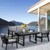 MEXO Gartentisch Esstisch aus Aluminum mit WPC-Tischplatte Produktbild-Vorschau 7