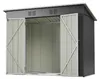 ELANDEPOT Abri de jardin 242 × 126 × 182 cm gris rangement Voir les images du produit 18