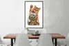 MuchoWow® Gerahmtes Poster Katzen - Illustration - Produktbild-Vorschau 3