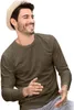Langärmeliges Herren-T-Shirt, 100% Baumwolle, unbedruckt, Produktbild-Vorschau 1