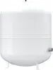 A white pressure expansion vessel for heating systems, shown from the front on a white background. Produktbild-Vorschau
