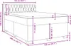 vidaXL Letto a molle con materasso nero 140x200 cm in Anteprima dell’immagine prodotto 8