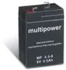 Akumulator kwasowo-ołowiowy Multipower MP4.5-6 Pb 6V 4.5Ah Podgląd zdjęcia produktu 8