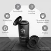 Set di 4 portasciugamani in acciaio inox, nero opaco, Anteprima dell’immagine prodotto 4