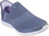 A single Skechers slip-on sneaker shown from a side-diagonal angle against a white background. Produktbild-Vorschau