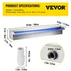 VEVOR Sprchová fontána LED 23,6" x 4,5" x 3,1" bazénová Náhľad obrázku produktu 7