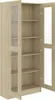 vidaXL Vitrinenschrank Sonoma-Eiche 82,5x30,5x185,5 cm Produktbild-Vorschau 5