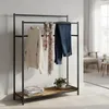Relaxdays Handtuchständer mit Ablage, HBT: 100x82x29 cm, Produktbild-Vorschau 5
