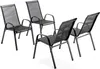 Gartenstühle 4er Set Stapelstuhl Camping Stapelbar Produktbild-Vorschau 8