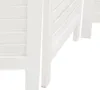 Close-up view of the bottom section of white wooden room dividers. Anteprima dell’immagine prodotto
