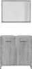 A bathroom vanity set with a mirror above a cabinet with two doors. Náhľad obrázku produktu