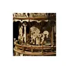 A close-up view of a wooden carousel model. Anteprima dell’immagine prodotto