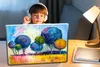 MuchoWow® Laptop Aufkleber Sticker Cover Gemälde - Ölfarbe Produktbild-Vorschau 3