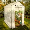 AREBOS Premium Foliengewächshaus 120x186x190 cm | 2 Ebenen, Produktbild-Vorschau 12