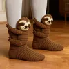 ASKSA Chaussettes tricotées 3D avec animaux Chaussettes Voir les images du produit 4