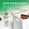Novaliv 6x Box 30x30x30 cm Weiß Boxen für Kallax Regal Produktbild-Vorschau 7