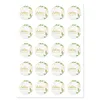 MAVANTO® 20x Schön dass du da bist Aufkleber 4,5 cm rund - Produktbild-Vorschau 2