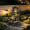 KOMFOTTEU 5-stufiger Gartenbrunnen in Steinoptik | Produktbild-Vorschau 3