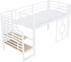 Flieks Etagenbett 90x200cm mit Led, Kinder Hochbett mit Produktbild-Vorschau 9