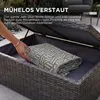 HOMESCAPES Outdoor Teppich wetterfest grau-weiß 240 x 300 Produktbild-Vorschau 3