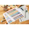 A collection of colored pencils and educational materials laid out on a wooden surface. Anteprima dell’immagine prodotto