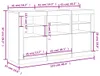 vidaXL Sideboard avec lampes LED blanc 123x37x67 cm Voir les images du produit 7
